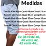 Imagem de Bermuda Masculina Brim Sarja Lycra Esporte Fino Social Bolso Faca e Embutido Linha Premium