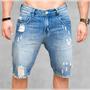 Imagem de Bermuda Masculina Jeans Destroyed Sagitta