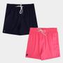 Imagem de Bermuda Masculina Short Praia Bolso Cordão Verão Kit 2