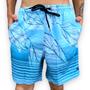 Imagem de Bermuda Mauricinho Elastano Shorts Moda Praia Com Elastico