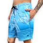 Imagem de Bermuda Mauricinho Elastano Shorts Moda Praia Com Elastico
