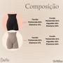 Imagem de Bermuda Modeladora Cintura Alta Sem Costura Demillus Ultraleve Alta Compressão Abertura Higiênica