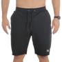 Imagem de Bermuda Moletinho Plus Size Masculina Elástico Cintura Cordão Ajustavel Tamanho Especial G1 ao G5