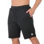 Imagem de Bermuda Moletinho Plus Size Masculina Elástico Cintura Cordão Ajustavel Tamanho Especial G1 ao G5