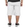 Imagem de Bermuda Moletom Masculina Plus Size Elástico Ajustável Bolsos Confortável