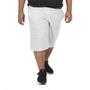 Imagem de Bermuda Moletom Masculina Plus Size Elástico Ajustável Bolsos Confortável