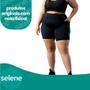 Imagem de Bermuda Para Academia Plus Size Sport Fitness Feminino Selene Com Bolso Lateral Tule De Zebra