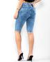 Imagem de Bermuda Pedal Jeans Feminina com Nervura Na Perna 22240 Média