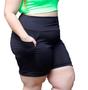 Imagem de Bermuda Plus Size Ciclista Com Bolsos - Cintura Alta