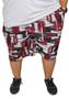 Imagem de Bermuda Plus Size Estampada Tactel com Braguilha Falsa