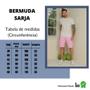 Imagem de Bermuda Sarja Masculina Slim Fit Com Elastano Coloridas