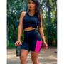 Imagem de Bermuda Short Fitness Legging Cintura alta Treino Bolso Celular