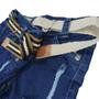 Imagem de Bermuda Short Jeans Infantil Destroyed Com Cinto E Bolso 1 Un.