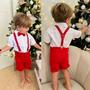 Imagem de  Bermuda Short Jeans Infantil Menino Festa Batizado Natal