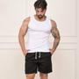 Imagem de Bermuda Short Linho Premium Masculino Mauricinho Moda Praia