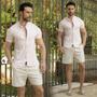 Imagem de Bermuda Short Masculino Casual Resort  Bege Crú - Conquest