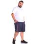 Imagem de Bermuda shorts plus size tactel até g10 tamanho especial piscina praia elástico