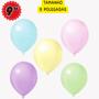 Imagem de Bexiga Balão Candy Colors, Tam. 9", C/25UN, Tons Pastéis - Balão Bexiga Candy Colors
