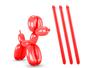 Imagem de Bexiga Balão Espaguete Vermelho Canudo 50 Unidades Tamanho 260