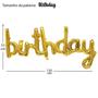 Imagem de Bexiga Balão Metalizado Happy Birthday De Festa Aniversário Grande Letras