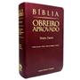 Imagem de Bíblia do Obreiro Aprovado VINHO com Índice Harpa Cristã Manual de Cerimonias Dicionário Almeida Corrigida ARC