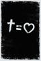 Imagem de Bíblia nvt cross equals love b&w letra normal