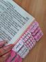 Imagem de Bíblia orquídeas rosa com abas adesivas  marca páginas glitter ARC harpa letras hipergigante