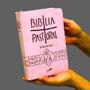 Imagem de Bíblia pastoral letra grande zíper - rosa - católica - Paulus