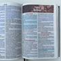 Imagem de Biblia Preta material sintético Cp dura acolchoada com Borda Dourada S  Cantoneiras  ARC com Harpa