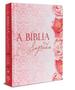 Imagem de Bíblia Sagrada ACF  Pequena  Letra Gigante  Referências e Mapas  Capa Dura  Rosas Claro