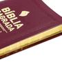 Imagem de Bíblia Sagrada com Harpa Cristã - Capa Sintética Flexível, Vinho: Almeida Revista e Corrigida (Arc)