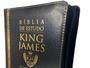 Imagem de Bíblia Sagrada de Estudo/ King James Atualizada/ Letra Hiper Gigante/ Capa Luxo PU com Zíper Preta
