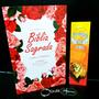 Imagem de Bíblia sagrada feminina adolescente maravilhosa floral kit