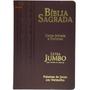 Imagem de Bíblia Sagrada Feminina/Masculina  Letra Jumbo Gigante  Harpa  RC  Marrom
