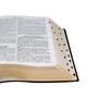 Imagem de Bíblia sagrada letra gigante com índice digital - couro bonded preta: almeida revista e corrigida (arc) com letras vermelhas