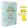 Imagem de Biblia Sagrada Letra Gigante Luxo Popular - Floral Verde - Com Harpa - Mulher - RC