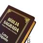 Imagem de Biblia Sagrada Letra Gigante Luxo Popular - Marrom - Com Harpa - RC