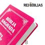 Imagem de Biblia Sagrada Letra Gigante Luxo Popular - Pink - Com Harpa - Mulher - RC