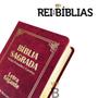 Imagem de Biblia Sagrada Letra Gigante Luxo Popular - Vinho - Com Harpa  - RC