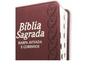 Imagem de Bíblia Sagrada Letra Hiper Gigante/ Capa Pu Luxo Bordô/ Com Índice Lateral E Harpa