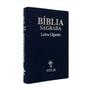 Imagem de biblia sagrada ntlh letra gigante luxo com indice preta/azul