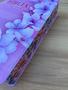 Imagem de Biblia sagrada Orquídeas lilás com borda  Letras Grandes Evangélica Com Harpa E Corinhos