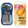 Imagem de Bic Kit Barbeador Sensitive Shaver Amarelo + Flex 3 Recarregável