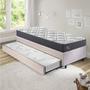 Imagem de Bicama Box Solteiro King com Colchão Adapto Ecoflex Molas Ensacadas Suede 96x203cm