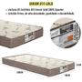 Imagem de Bicama Solteiro Com Colchões D33 Gold Cama Bibox Reforçada com Auxiliar 