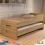 Imagem de Bicama Solteiro Com Colchões D33 Gold Cama Bibox Reforçada com Auxiliar 