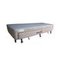 Imagem de Bicama Solteiro King King Espuma D28 Acoplada Premium Bege 96x203x40 (Cama Resistente Madeira de Eucalipto - Ideal para quartos pequenos)