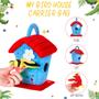 Imagem de Bicho de pelúcia Skylety Plush Bird com casa de pássaros, 5 unidades