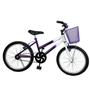 Imagem de Bicicleta 20 Fem. Branco C/violeta