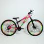 Imagem de Bicicleta 26 pro-x rustic 21v shimano - rosa/verde